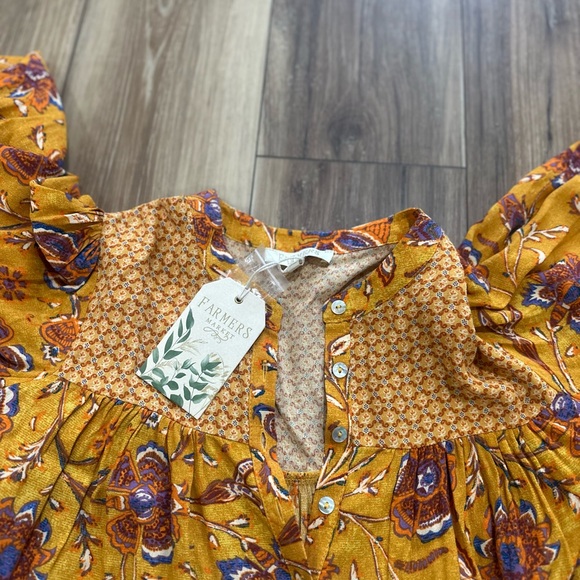 Farmers Market womens mix print bohemian dress size small NWT - Picture 4 of 6